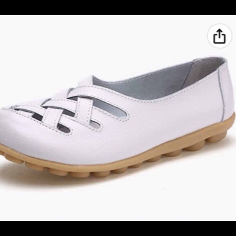 VenusCelia Womens Comfort Walking Casual FlatLoafer. leather upper/rubber sole.